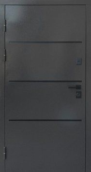 Купити Вуличні двері Форт Трек Ral8019 з терморозривом 03394 &mdash; Дім Дверей.