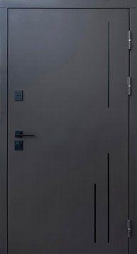 Купити Вуличні двері Форт Тріола Ral8019 з терморозривом 03402 &mdash; Дім Дверей.