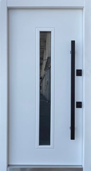 Купити Вхідні двері Straj Vega Maxi (Вулиця/Терморозрив) &mdash; колір Антрацит 02501 &mdash; Дім Дверей.