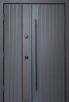 Купити Вуличні двері Strong Айрон 1200 мм Ral 8019 з терморозривом 00641 &mdash; Дім Дверей.